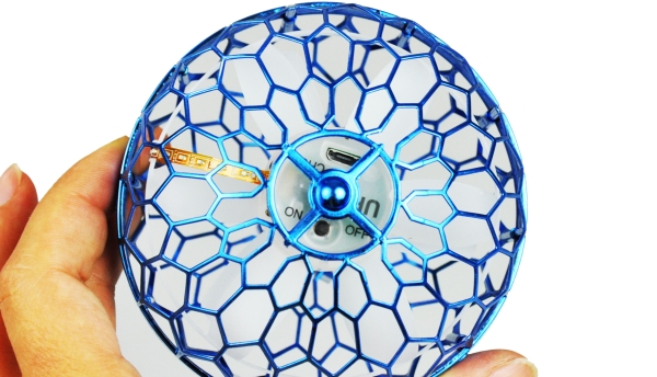 Magischer Hover Fly Ball 96mm mit Gyro, blau
