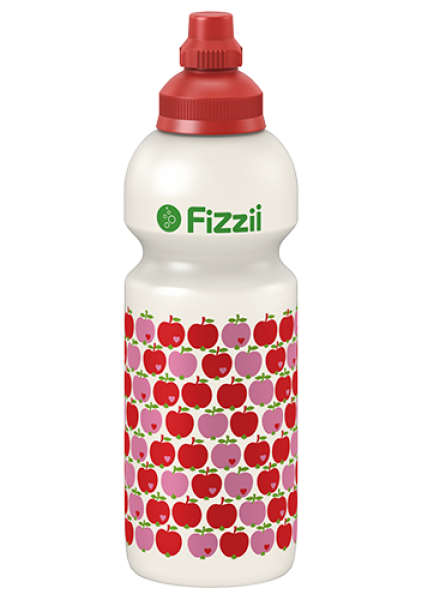 Fizzii Trinkflasche 600ml perlweiss by Graziela Äpfel