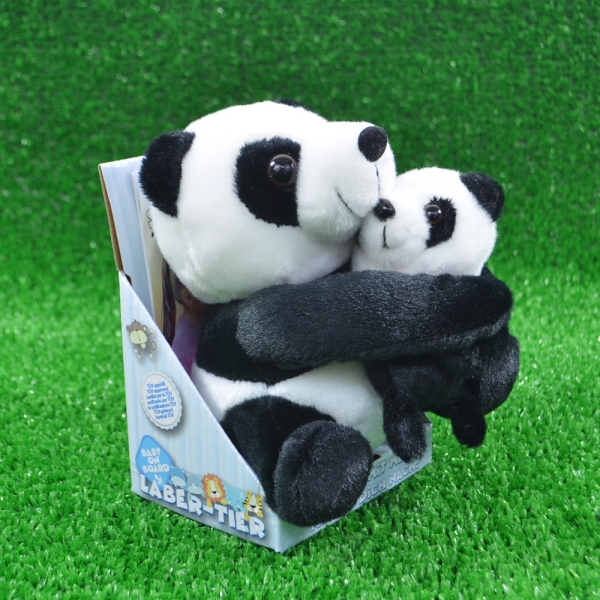 Sprechendes Labertier - Panda mit Baby, "Yuna und Bo",