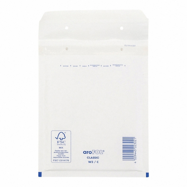 100 stück AROFOL CLASSIC Luftpolstertasche Nr. 3 , 150 x 215mm, weiß