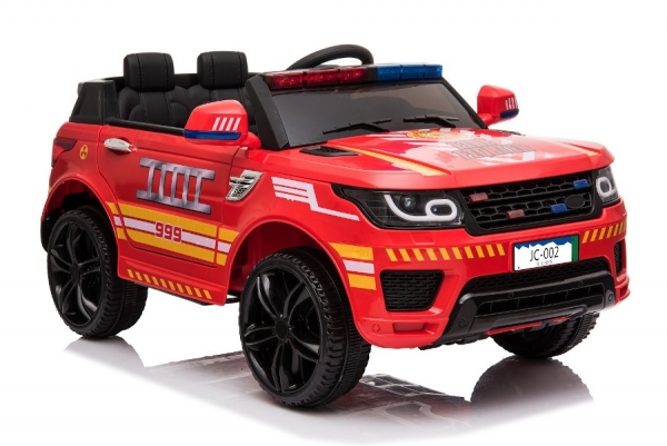 Kinderfahrzeug - Elektro Auto "Feuerwehr RR002" - ,2 Motoren- 2,4Ghz Fernsteuerung, MP3+Sirene