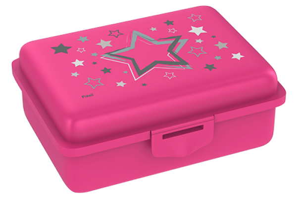 Fizzii Lunchbox mit Trennfach pink, Sterne