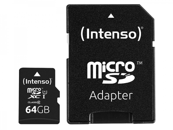 Premium microSDXC-Speicherkarte 64 GB, UHS-I, Class 10 / U1