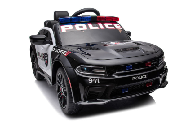 Kinderfahrzeug - Elektro Auto "Dodge Polizei" Lizenziert - 12V Akku,2 Motoren- 2,4Ghz Fernsteuerung, MP3