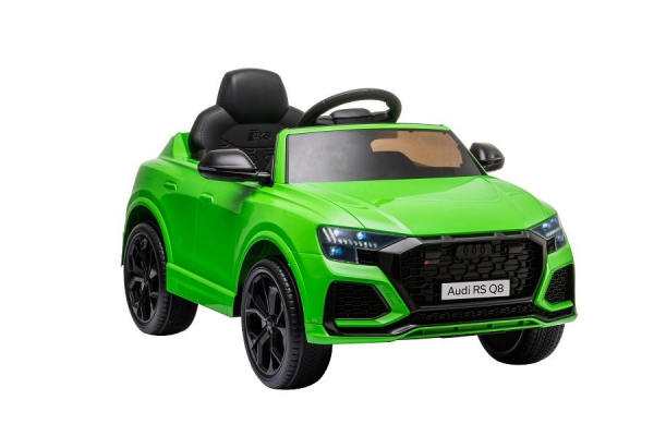 Kinderfahrzeug grün - Elektro Auto "Audi RS Q8" - Lizenziert - 12V7A Akku Und 2 Motoren- 2,4Ghz